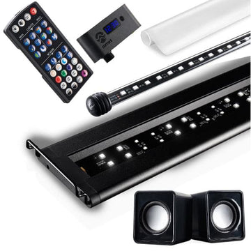 Serene Freshwater Aquarium LED Kit, Background Light, Audio 24" to 36".
